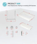 RTA-54 mounting kit for Minn Kota composite quick-release bracket, metal U-bracket and white mounting plate.