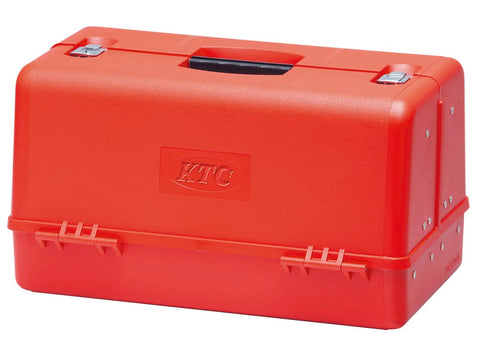 Red case for 52 Piece Pro Grade Tool Set With Double Opening Red Case For Heavy Machinery, Large Vehicles, Farm Equipment Maintenance And Repairs.