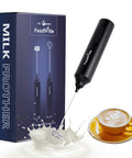 Rechargeable Milk Frother Handheld Foam Maker With USB Type C Charging Stainless Balloon Whisk For Cappuccino Latte