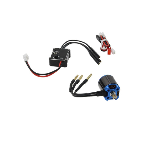 Beefed Up Brushless ESC and External Rotor Motor Upgrade Kit for Axial SCX30 1/30 RC Crawler, 25A Metal ESC, high torque motors, 2S ready