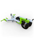 Monster Tug Off-Road Trailer Dolly with metal frame, adjustable ball mount, and polyurethane tires for easy maneuvering.