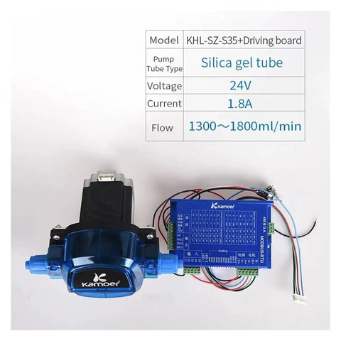 Upgrade Your Setup With This Super Cool 24V Adjustable Peristaltic Dosing Pump. Sporting a sleek stepper motor and rock-solid 350RPM Speed, It Delivers A Chill 1800ml/Min Flow Rate For Both Viscous And Watery Fluids. Rock Solid Build Meets Precise
