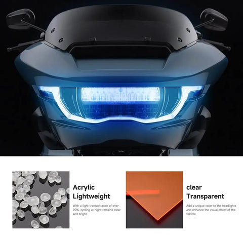 Harley Headlight Lens Cover Front Protector Waterproof Anti Scratch Lens Guard for Harley Davidson CVO Road Glide FLTRXSE 2023 2024