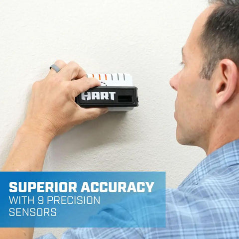 Professional Nine Sensor Wall Scanner And Heavy Duty Stud Tracker Locating Wood Joists Drywall Layers And Steel Plates With Dead Nuts Accuracy And Zero Gimmick Setup