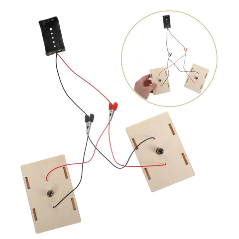 Hands On Stem Circuit Experiment Kit For Interactive Science Projects With Series And Parallel Circuits Safe Materials kit setup