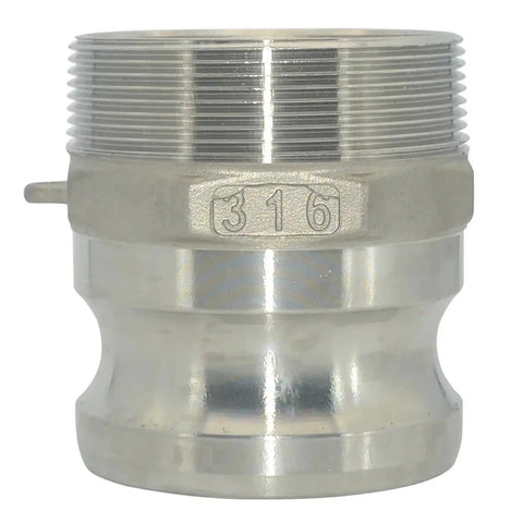 Heavy Duty Stainless Camlock Fitting Adapter Kit With Male And Female Quick Barb Disconnects In 1/2 3/4 1 1-1/4 2 3 4 Inch Sizes For Hose, Pump, And Valve, 316 stainless camlock fitting