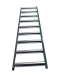 Intersumai 9 Roll Conveyor Table, Heavy Duty 440 Lbs Capacity, 65 Inch Long Industrial Roller Bed showing steel rollers.