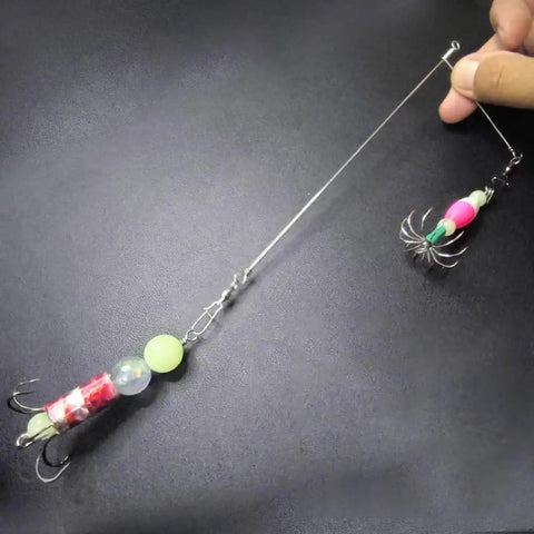 Beefy Fishing Tool Kit With Wire Bender, Loop Maker, fly rig with colorful lures, CNC aluminum, stainless steel, anti corrosion