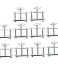10 Pack Adjustable Swivel Flow Control Tubing Clamps With Spiral Screw Handle Flatjaw Pinch Clips for lab use