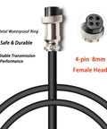 42V Electric Scooter Charger 2A 4 Prong Connector Replacement For 42V Batteries 120W Output 8mm 4-pin female head