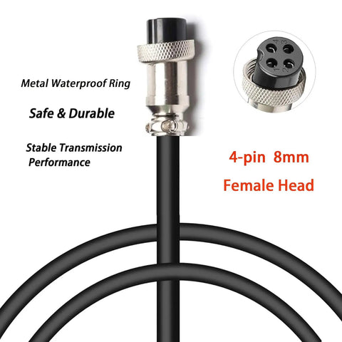 42V Electric Scooter Charger 2A 4 Prong Connector Replacement For 42V Batteries 120W Output 8mm 4-pin female head
