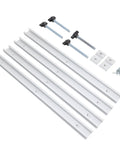 Aluminum T Track Kit With Seamless Double Section Design For Woodworking, Pre Drilled Holes For Quick Install and setup friendly