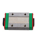 Rock Solid Metal Linear Motion Guide Slider Mgn12h Miniature Ball Bearing Block with green and red casing for DIY CNC tools.