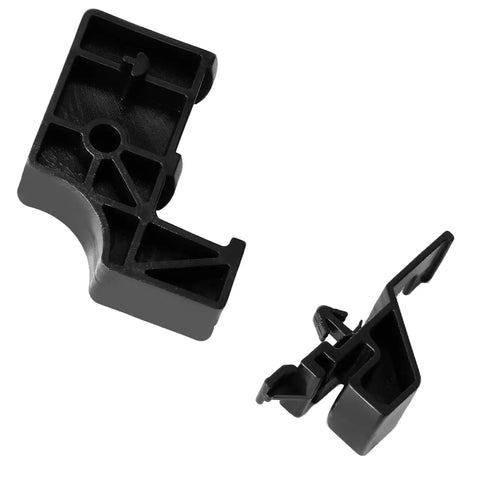 Range Drawer Glide Kit For Ovens And Stoves No Fuss Replacement Bottom Drawer Slides black components top view