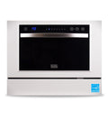 No Sweat Countertop Dishwasher Featuring Seven Heavy Duty Cycles And Certified Energy Star Efficiency For Quick Clean Rounds And Studio Apartment Layouts In Crisp White.