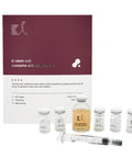 Stem Cell Exosome Skin Booster Kit With Exosome PDRN Peptide And Collagen For Next Level Rejuvenation Deep Hydration Anti Aging Glow In Korean Skincare 30ml Set Of Five Ampoules displayed with packaging and syringe