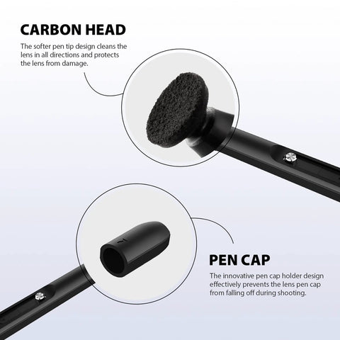 VSGO Professional Lens Cleaning Pen with carbon-head brush and cap for cameras and lenses