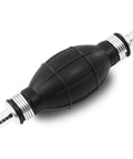 Straight Up Solid Hand Fuel Transfer Pump Manual Rubber Primer Bulb Fits 10mm 38 Inch Lines For Gas Or Diesel Rigs Quick One Way Vacuum Pickup.
