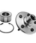Rear Wheel Bearing Hubs Assembly Kit For 2002-2010 Ford Explorer, 2002-2010 Mercury Mountaineer, 2-pack shown with components