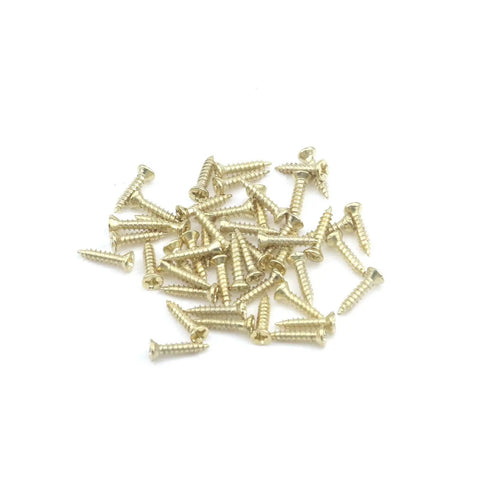 Sturdy As A Rock Gold Metal Piano Hinges Extended Folding Butt Strip Hardware For Cabinets Doors And Home Upgrade Bundled With All Necessary Mounting Screws Pack Of Four, gold screws scattered on white background.