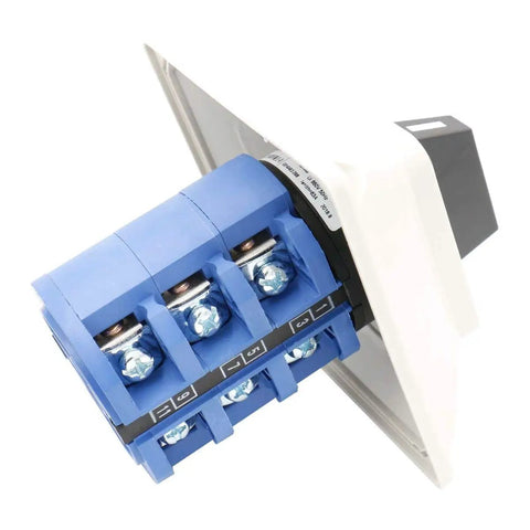 Side view of Universal Rotary Changeover Cam Switch 63A 660V Three Phase Three Position With Master Switch Exterior Box LW28 63 4