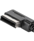 Close-up of plug for Bluetooth Audio Adapter For Audi MDI MMI 3G Car System With 5.0 Bluetooth And Aux In Interface.