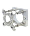 Pro Grade CNC Pressure Plate Clamp Features A Hella Secure Four Foot Fixture Design For Smooth Spindle Motor Router Swaps Rock Solid Grip 85Mm Quick Change Mount, aluminum construction.