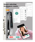 Automatic Smart Lock With App Control And Rapid 3D Fingerprint Scan For Pro Level Home Security Keyless Entry Gate with smartphone features.