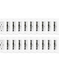 Solid Choice 20 Pack 15 Amp GFCI Outlets With USB C And USB A Quick Charge Ports shown in white, arranged for easy installation.