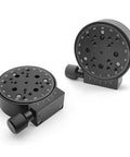 R Axis Manual Rotation Stage With 100mm Fine Tuning Optical Sliding Stage 360 Degree Rotation And 15 Kg Load Capacity Aluminum Alloy Black