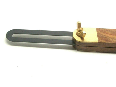 Heavy Duty 9 Inch Adjustable Sliding T Bevel Pro False Square Angle Gauge Tool with brass pivot and hardwood handle.