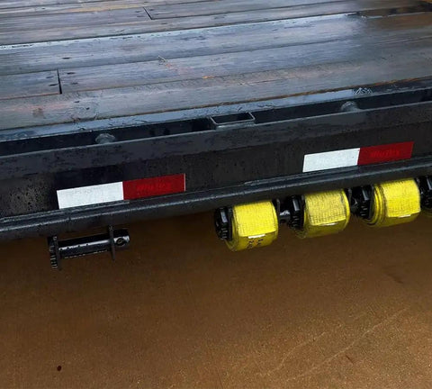 4 Pack Trailer Winch For Standard Sliding C Track Fits 2 Inch 3 Inch Or 4 Inch Straps Heavy Duty Tie Down Gear with yellow straps