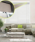 Close-up of Two Point Five Inch Valance Clips For Horizontal Blinds offering plug and play mounting on headrail.
