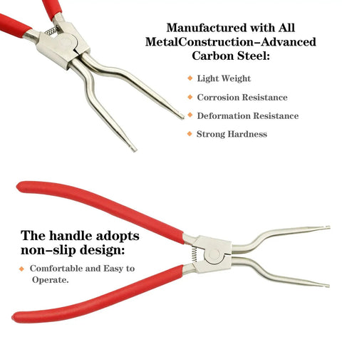 DIY Friendly Washing Machine Inner And Outer Door Spring Expansion Removal Tool Easy Install For Replacing Door Boot Clips Fits LG WM0532HW And Samsung TJTSE 1 1268535 EA3569695 AH3569695 PS3569695 Red