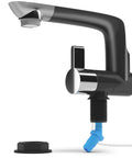 12V Electric Water Faucet With Switch For RV Kitchen Sink And Pump Hookup Plug And Play Rotatable Spout, Black