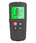 FTVOGUE Stud Finder with LCD Display, 5 in 1 Wall Scanner for Wood Metal, front view showing green backlit display.