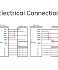 Diagram of electrical connections for powerful stepper motor driver for Nema 17 23 34 motors, showing control unit wiring.