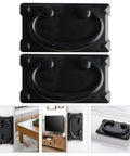 Antique Drawer Ring Pulls Set Of 2 In Black Metal Cabinet Handles For Furniture Doors And Drawers Vintage Style Ring Knobs