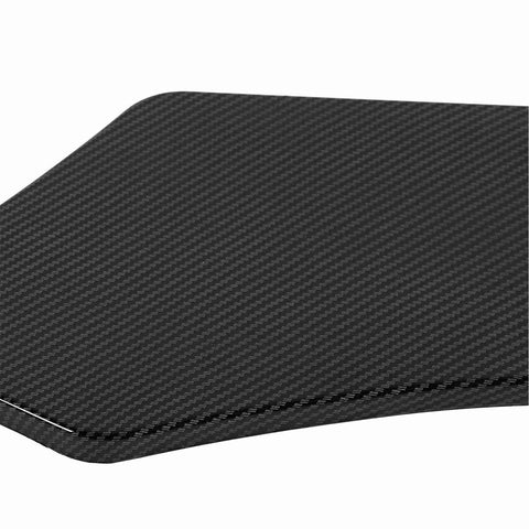 Close-up view of carbon fiber material for Level Up Your Whip With This Slick Carbon Fiber Style Front Bumper Lip Splitter.