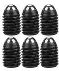 Built Tough M12 Ball Plungers 10 Pack Hex Socket Spring Loaded Carbon Steel workpiece positioning hardware displayed side by side.
