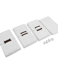 Super Sturdy Folding Storage Bins With Four Rollers For No Sweat Moving Quick Assembly Durable Plastic Bins, set of three, white