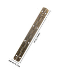 Six Piece 150 Mm Metal Piano Hinges In Vintage Bronze, continuous door hinge showing dimensions of 150mm length.