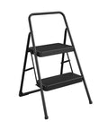 Lightweight Two Step Home Stool for Easy Reaching and Cleaning with Non Marring Feet, Slip Resistant Steps, Rear Leg Support, Portable Design