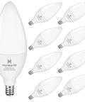 Daylight 5000K Led Candelabra Bulbs E12 Small Base 60W Equivalent 500LM Non Dimmable B11 Bulb For Chandeliers And Ceiling Fans 120V 8 Pack