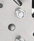 Close-up of 48mm steel mecanum wheel with TPR rollers, part of Beefed Up Omni Directional 48mm Steel Mecanum Wheel Set For RC Robot Car