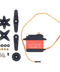 Next Gen Heavy Duty Digital Servo Motor Delivering 20Kg Of Crushing Load Capacity With Rock Solid Precision Engineering and Smooth As Butter Rotation for RC models with gears and connectors complete.
