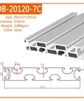 Deadset Tough Black Aluminum T-Slot Extrusion 1000 Millimeter Profile showcasing 20x20 mm profile with smooth rail design.