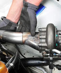 Installation of Stainless Steel 2.5 Inch V Band Clamp Flange Turbo Downpipe Adapter For T25 T28 GT25 GT28 Turbos 63mm Connector