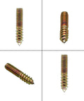 Beefy Heavy Duty Hanger Bolts Set for Wood and Furniture Self Tapping Double Headed Bolts for Wood Joints, 12 Pack M5x40mm