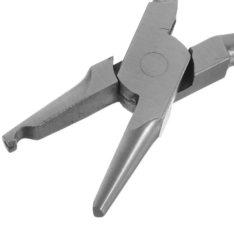 Stainless Steel Eyeglass Repair Kit With Nose Pad Pliers And Screwdriver For Quick Glasses Fixes Versatile Eyewear Maintenance And Easy Frame Adjustments 2Pcs Set nose pad pliers close-up